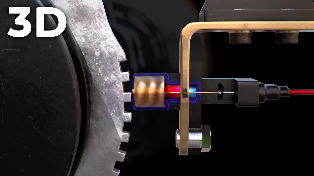 Sensor de posición del cigüeñal (CKP) explicado en 3D