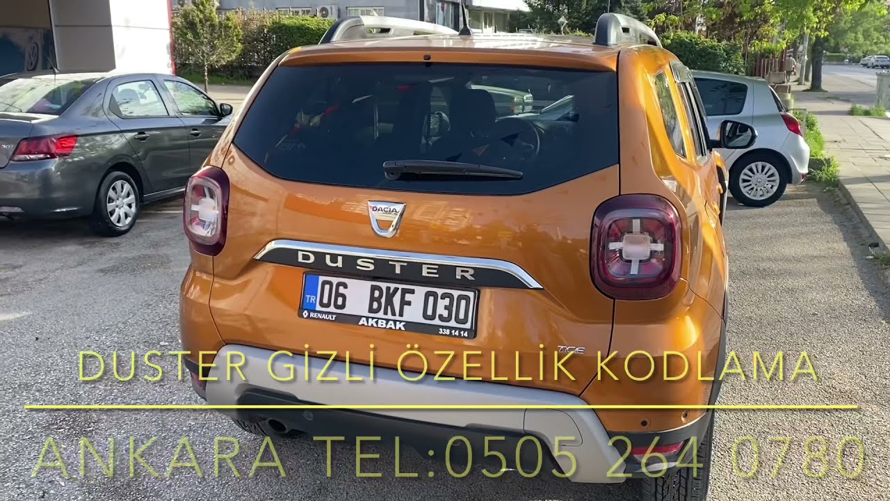 Dacia DUSTER Gizli Özellik Kodlama Otomatik Bagaj Açma