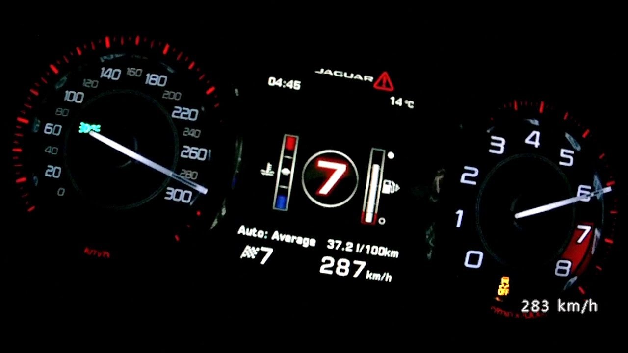 Jaguar F-Type S 2013 - acceleration 0-270 km/h, top speed test and more