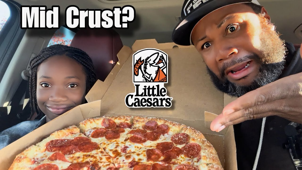 Little Caesars Crazy Stuffed Crust! Dad And Daughter Pizza Review