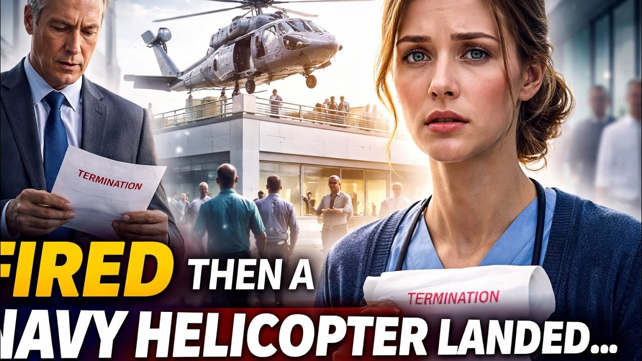 The Hospital Director Fired Her — Moments Later, a Navy Helicopter Landed on the Hospital Roof.