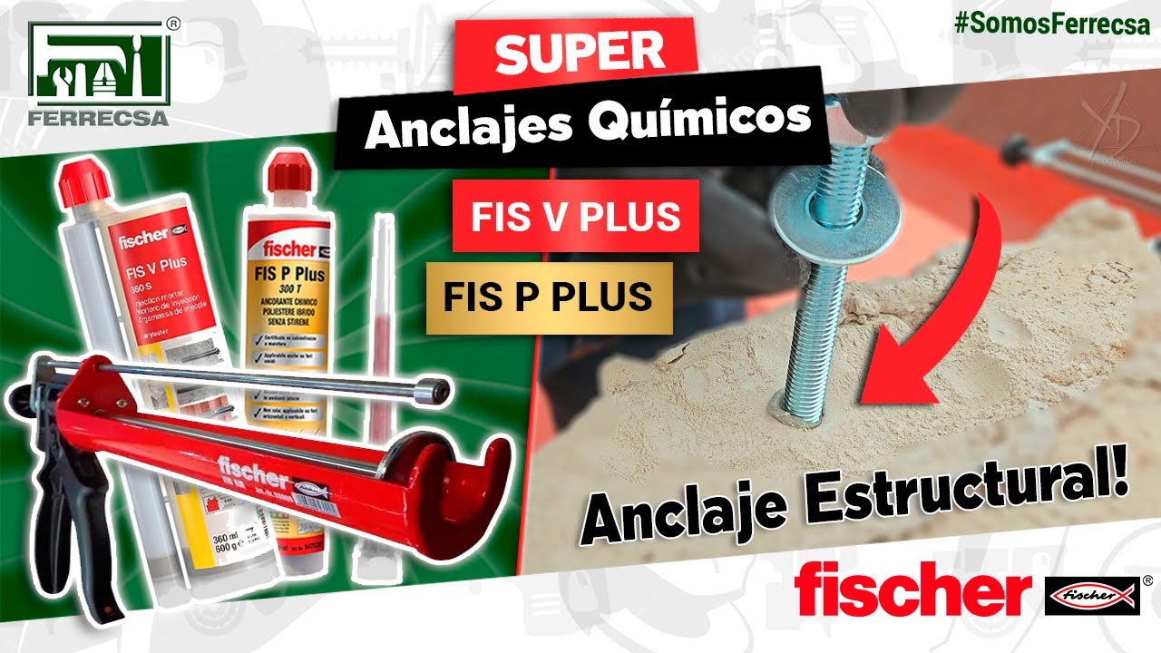 SUPER! Anclajes Químicos FIS P / FIS V Plus FISCHER💥(DEMOSTRACIÓN)