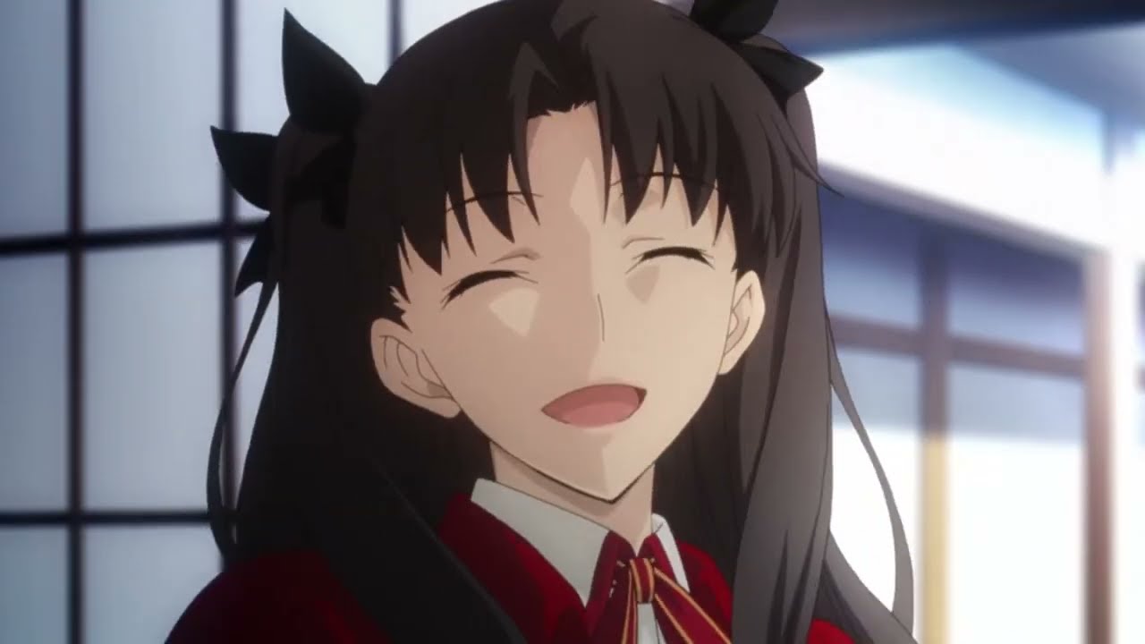 Rin glaring Shirou | Fate/stay Night: UBW Ep 4 (English Dub)