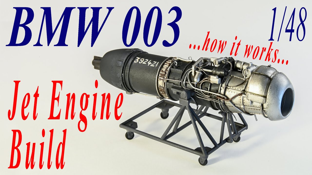 Реактивный двигатель BMW 003 — как он работает — для He-162, полная сборка, Tamiya 1/48