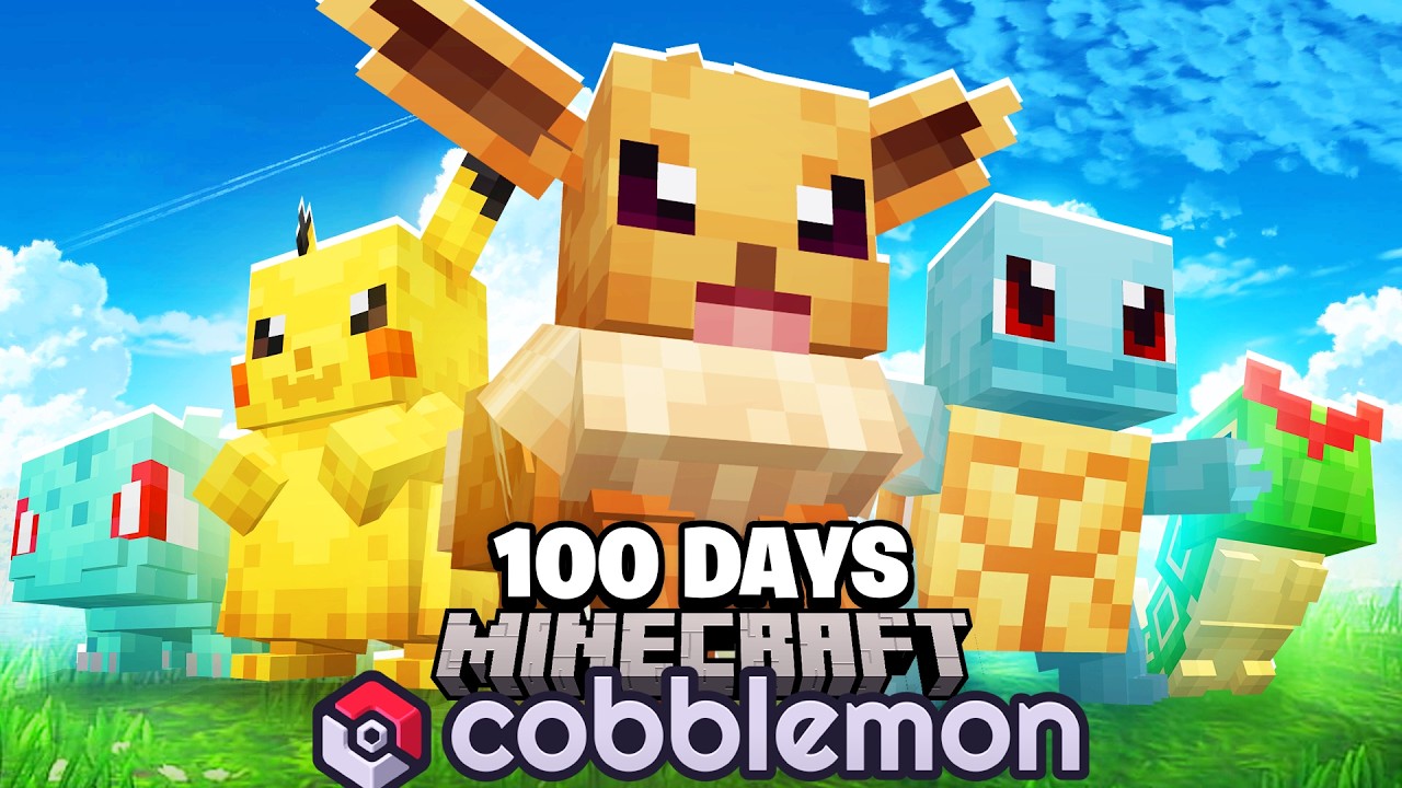 I Survived 100 Days on a Minecraft Cobblemon Server..