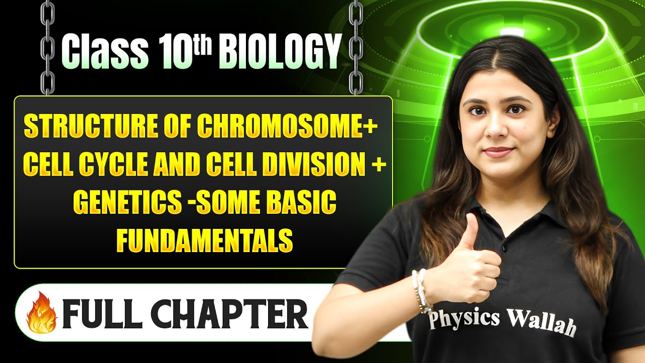 Structure of Chromosomes + Cell Cycle & Cell Division + Genetics in One Shot Class 10 Icse Biology