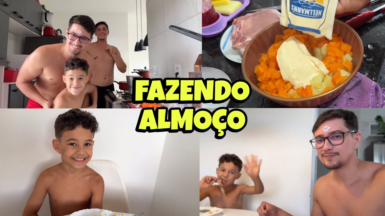 FAZENDO ALMOÇO COM MEU FILHO