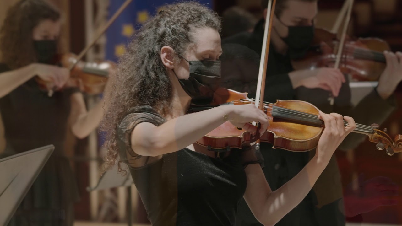 Dirk Bross&eacute; : Adagio for Strings and Harp - Young Belgian Strings - Chanel Perdichizzi, harp