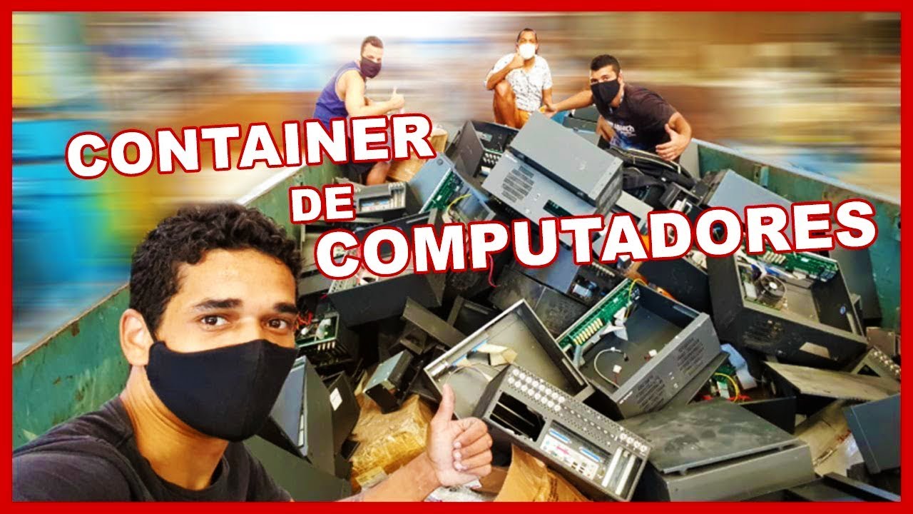 A MAIOR CAÇADA NO FERRO VELHO (CAÇAMBA SO DE COMPUTADOR)