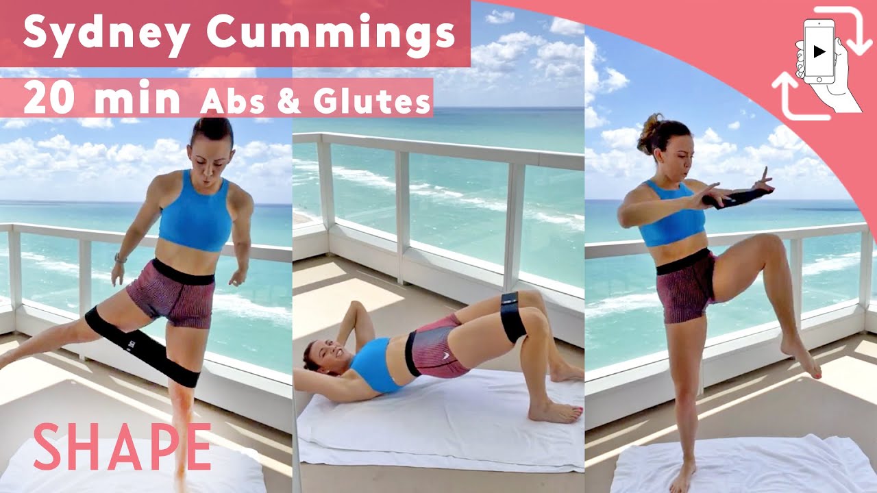 20 Minute Abs & Glutes Burnout Workout With Resistance Bands | Shape Mobile