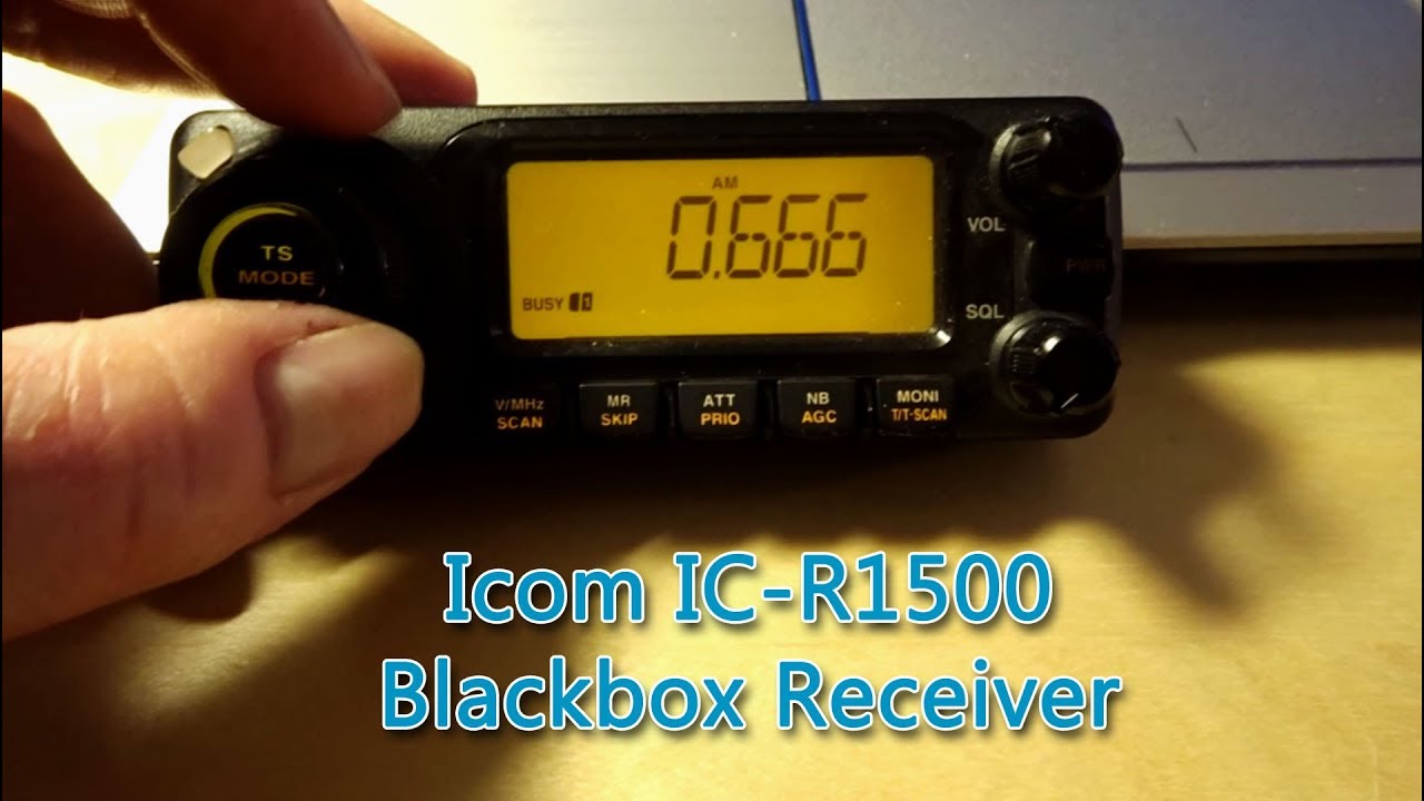 Icom IC-R1500 PCR1500 Breitbandempfänger Funkscanner mit Bedienteil Demo