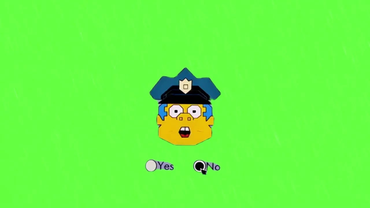 The Simpsons If You've Committed A Crime Green Screen