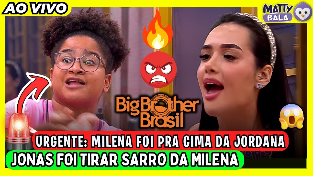 🔥URGENTE: MILENA BRIGA com JORDANA // JONAS PULA NA CAMA e DÁ RISADA // CAOS no BBB 26 #bbb #BBB26