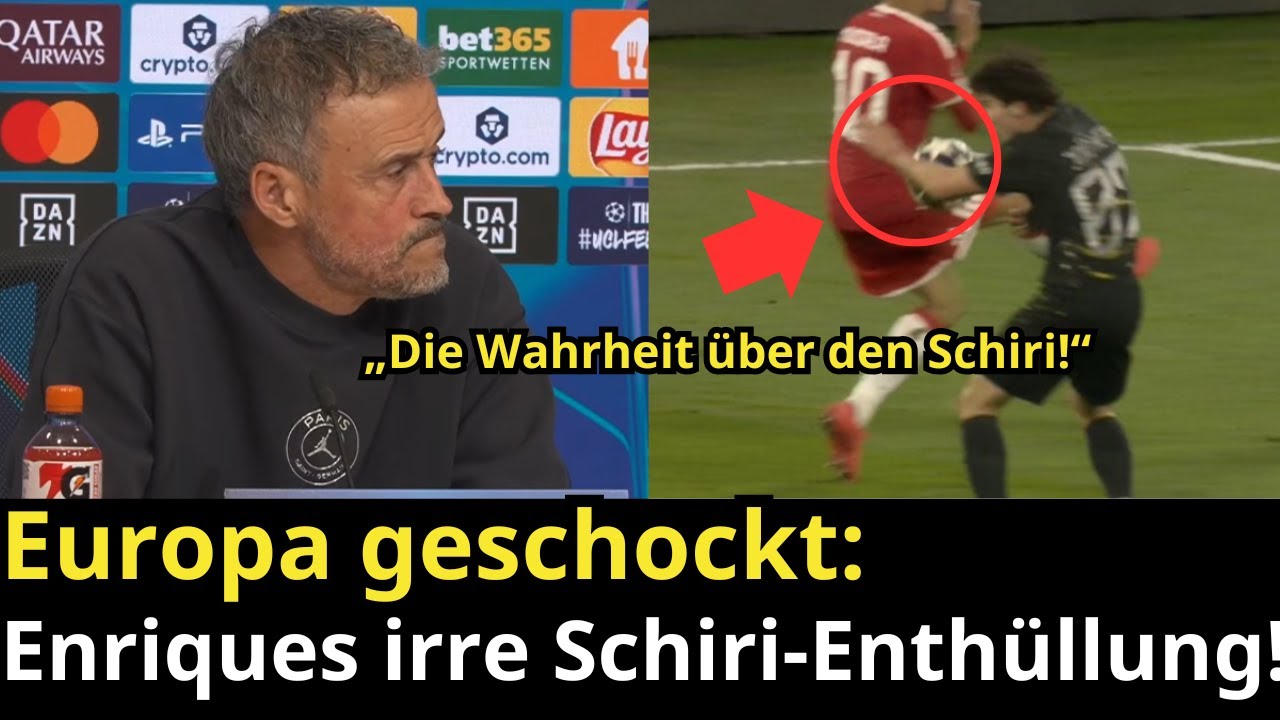 Enrique packt &uuml;ber Schiri aus: Diese Enth&uuml;llung schockiert ganz Europa! |Bayern 5:6 PSG