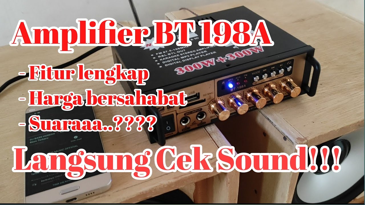 Unboxing Dan Review lengkap Serta tess Amplifier BT-198A gimana suaranyaaa?? #viral #speaker #audio