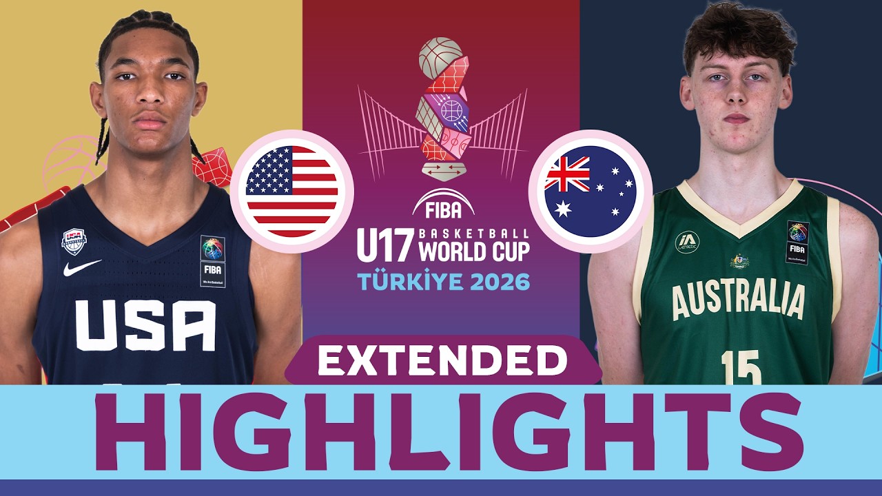 USA 🇺🇸 vs Australia 🇦🇺 | SEMI-FINALS EXTENDED HIGHLIGHTS | FIBA U17 Basketball World Cup 2026