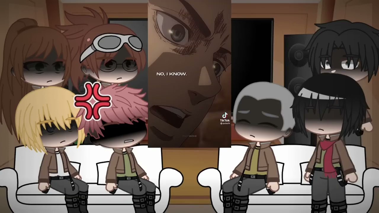 Past AOT React To Eren / Credits GojoReacts