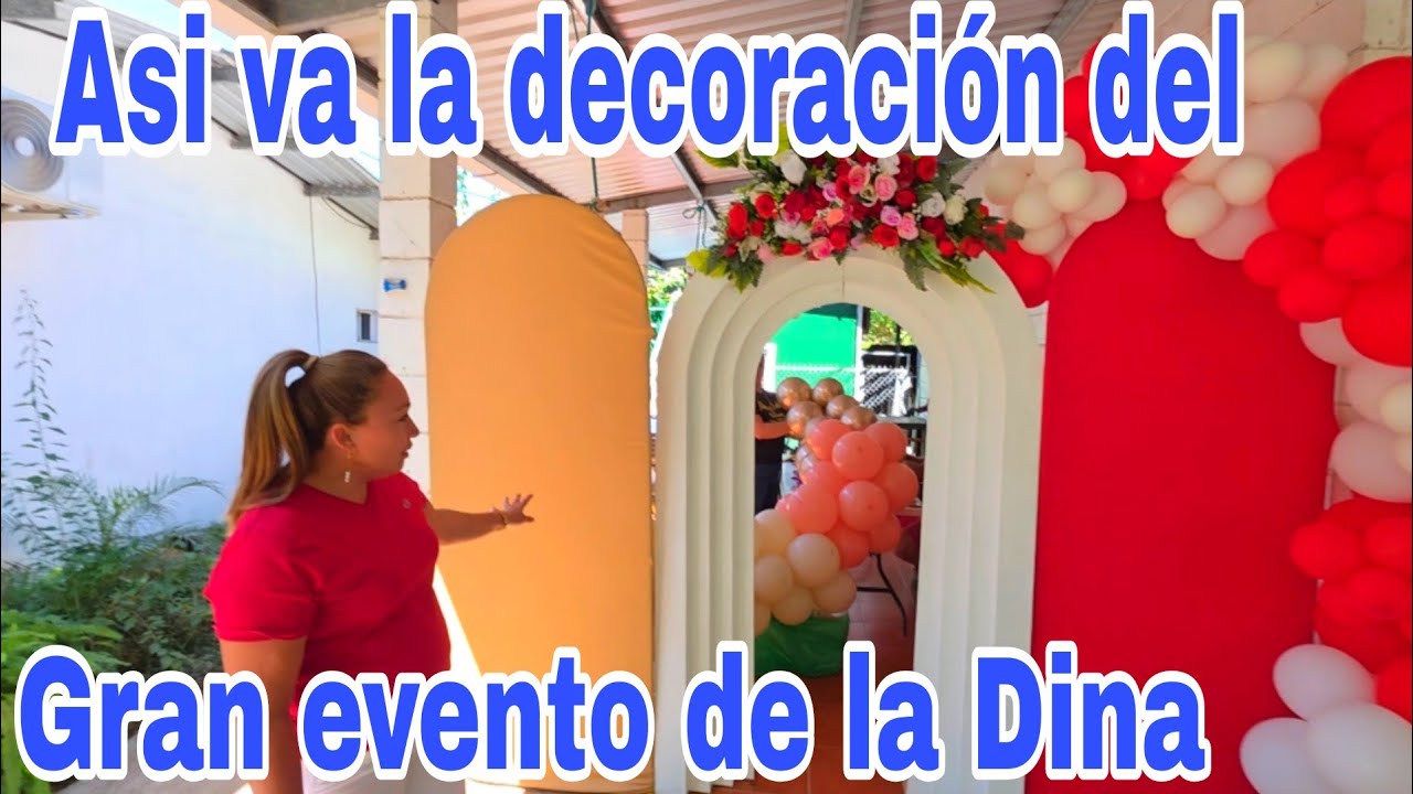 Ya esta lista Dina para recibir a sus invitados al gran evento😱😳