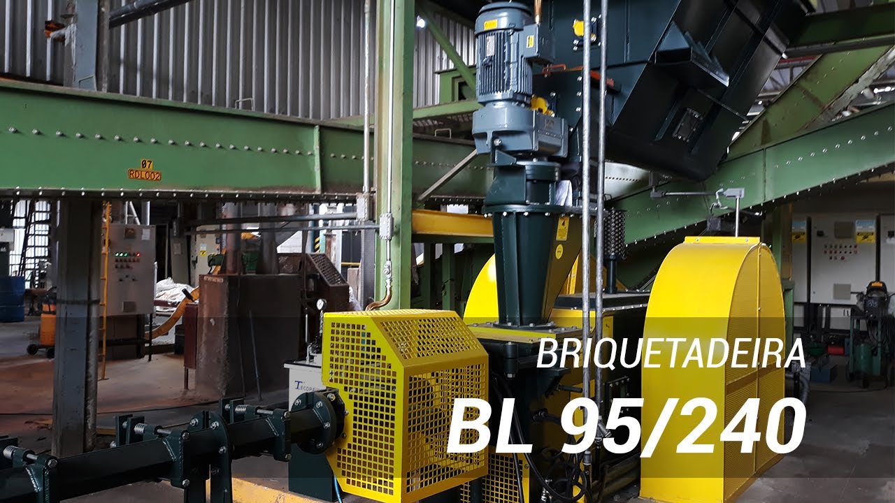 Briquetadeira de biomassa Lippel BL 95/240