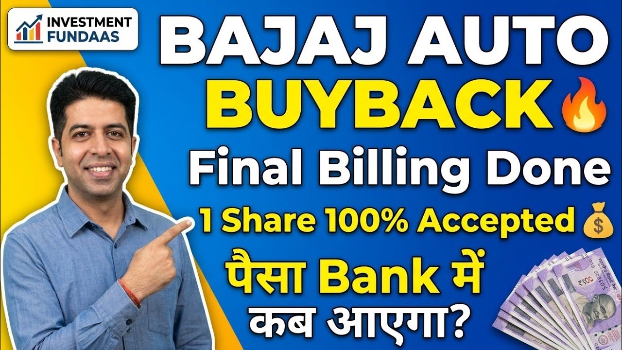 BAJAJ AUTO BUYBACK 🔥 Final Billing Done | 1 Share 100% Accepted 💰 When will the money hit the ban...