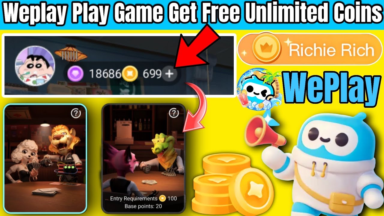 WePlay Unlimited Coins Trick | WePlay Game Free Coins | WePlay Richie Rich Trick 2025 