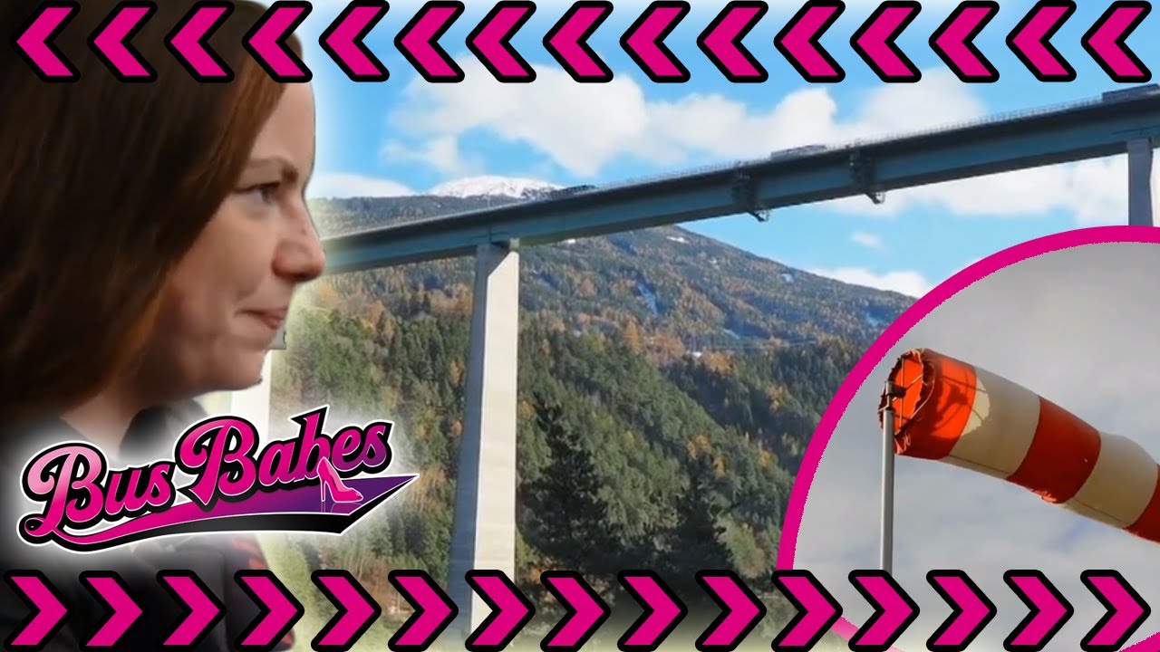 Windstärke 7: Gefährlicher Seitenwind auf der Europabrücke | Bus Babes | Kabel Eins