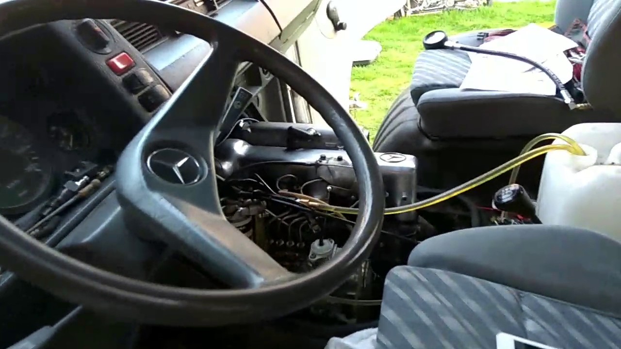 Mercedes MB100 souffle remplissage d'huile
