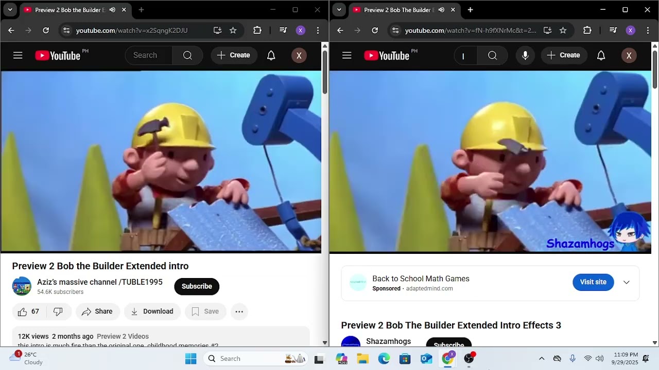 Preview 2 Bob the Builder Extended intro Comparison