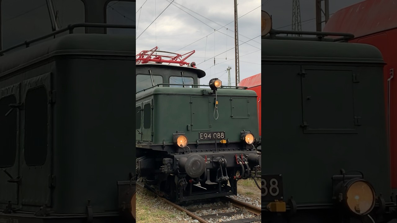 120 Tonnen fahren an: E94 088 beschleunigt in Landshut|#aelp#elok#altbau#localbahnverein#elektrisch