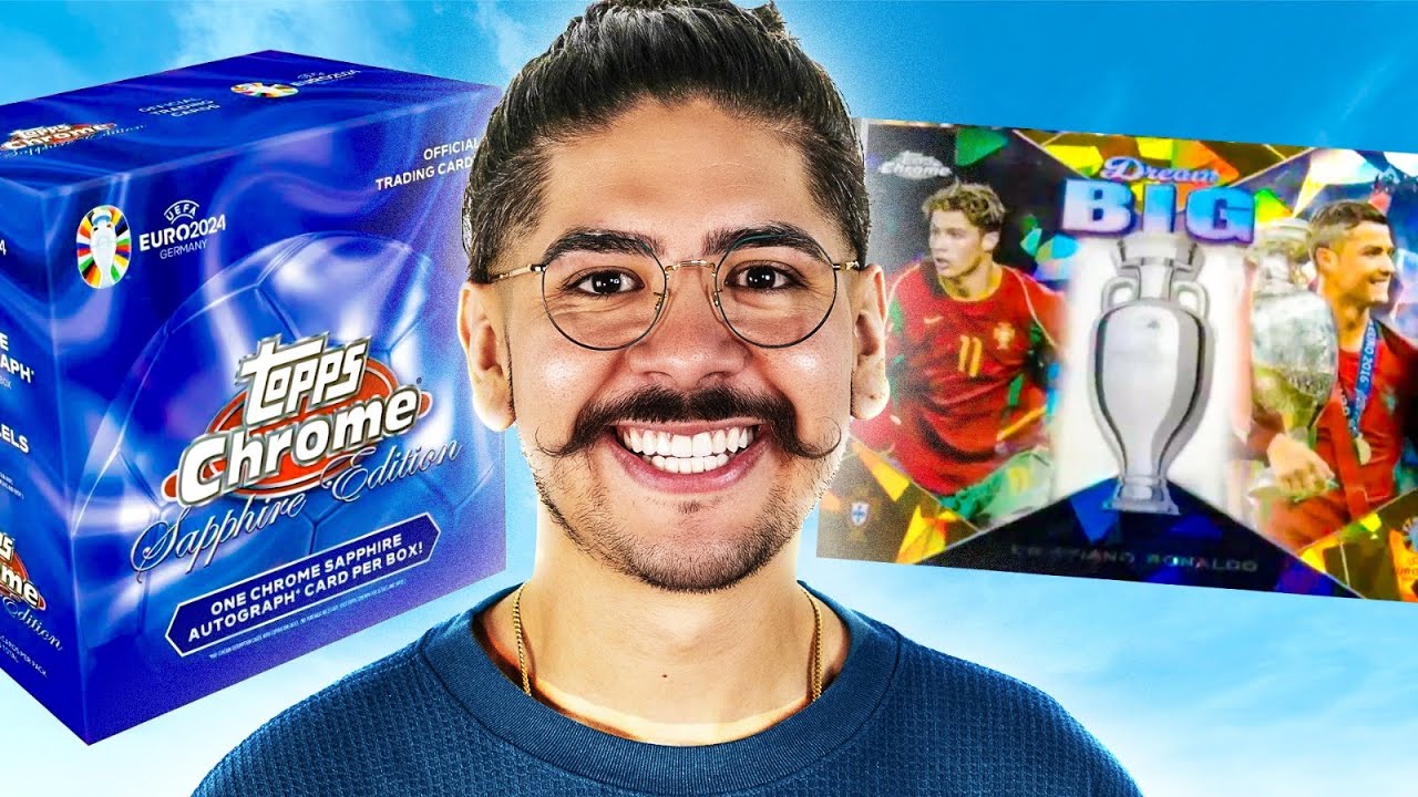 INSANE RONALDO PULL FROM TOPPS CHROME EUROS SAPPHIRE!