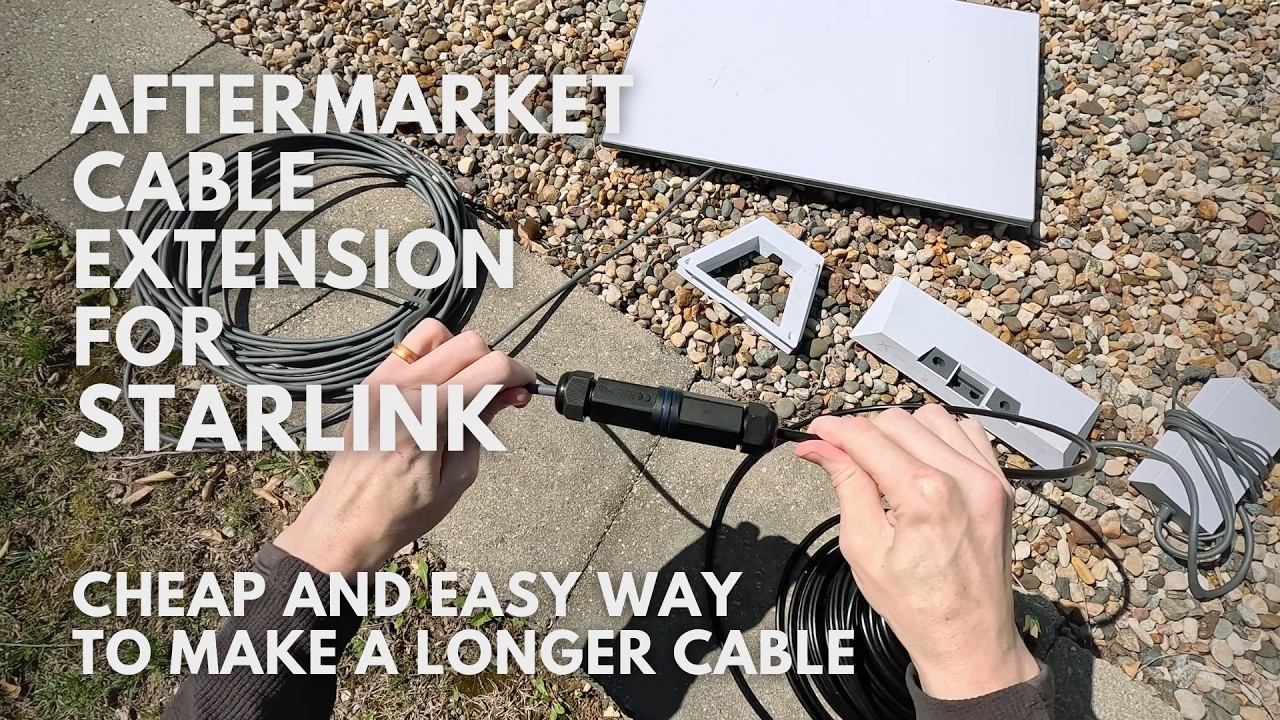 Cheap and Easy Aftermarket Cable Extension for Starlink Gen 3 Standard