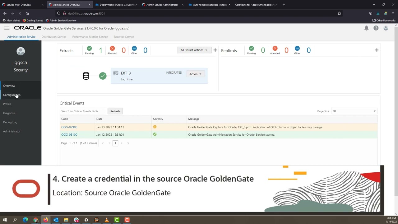 Connect an on-premise Oracle GoldenGate to OCI GoldenGate using NGINX