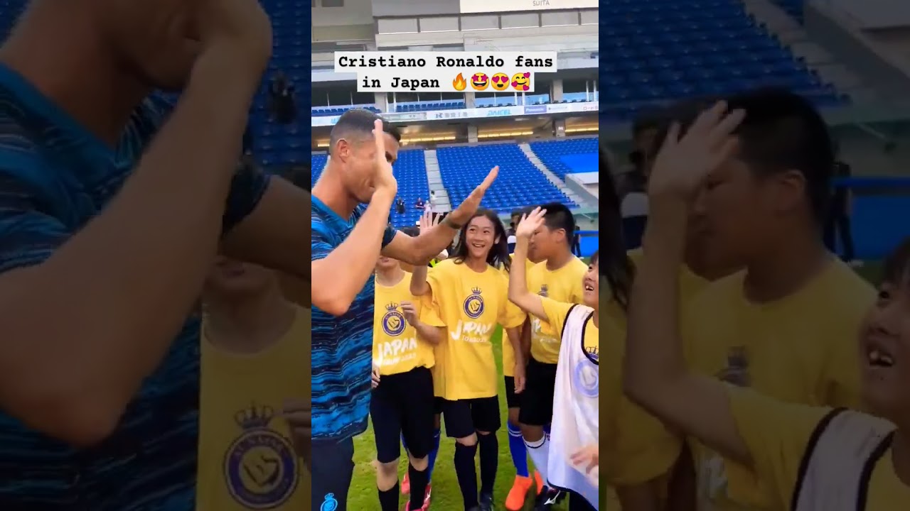 Cristiano Ronaldo fans from Japan 🔥🤩 #shorts #football #cr7 #ronaldo #japan #fans #trending