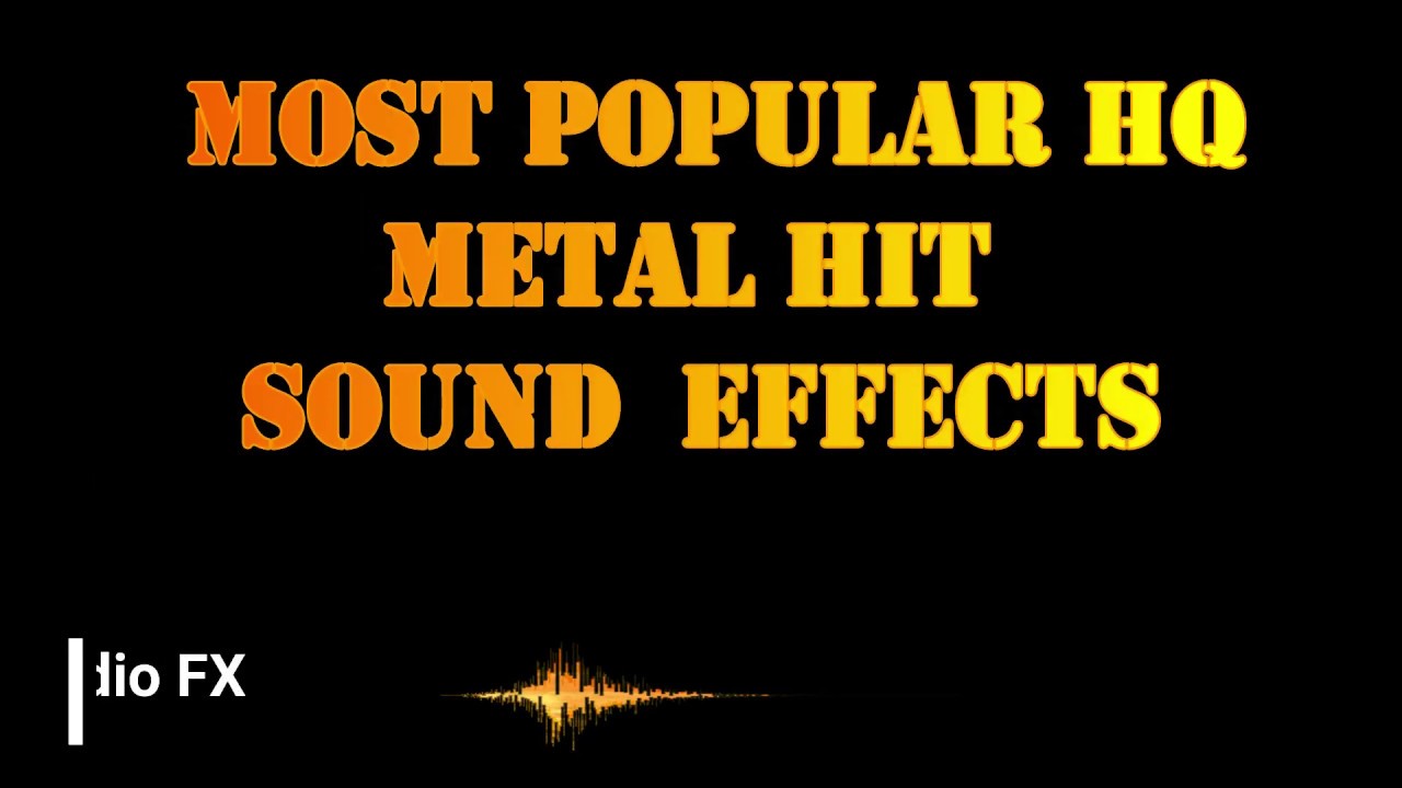metal hit Impact metal hit sound effect HQ|Studio FX