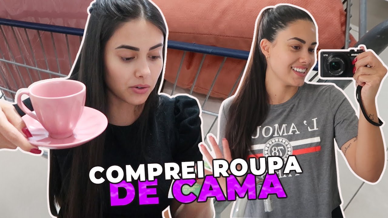 UM DIA INTEIRO COMIGO | COMPREI MUITA COISA LINDA PRO QUARTO