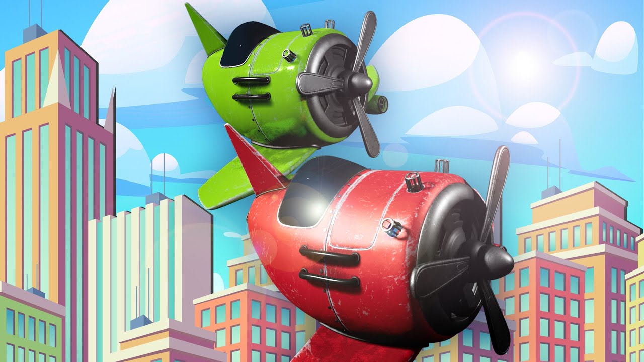 10 Airplanes In The Sky - Songs for Kids - 10 Little Aeroplanes Educational Babies Songs & Videos
