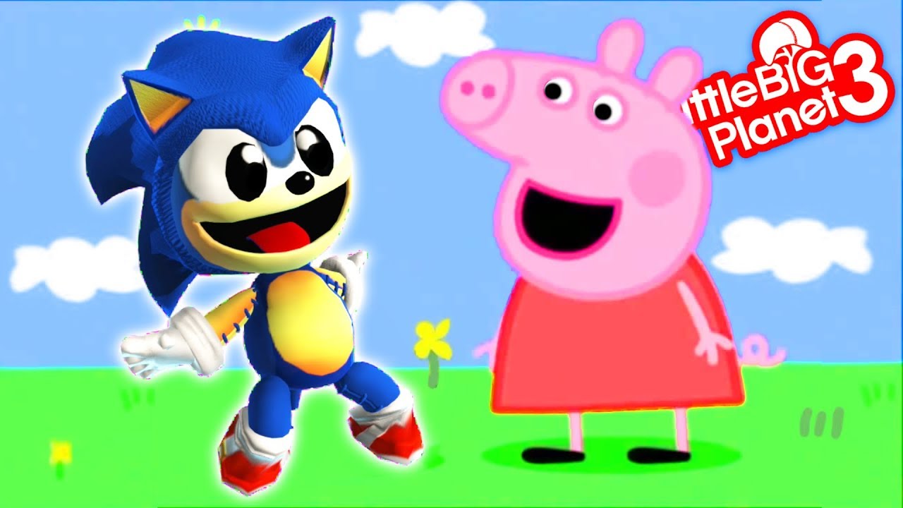 Sonic Plays a Peppa Pig Level - LittleBigPlanet 3 PS4 Gameplay | EpicLBPTime