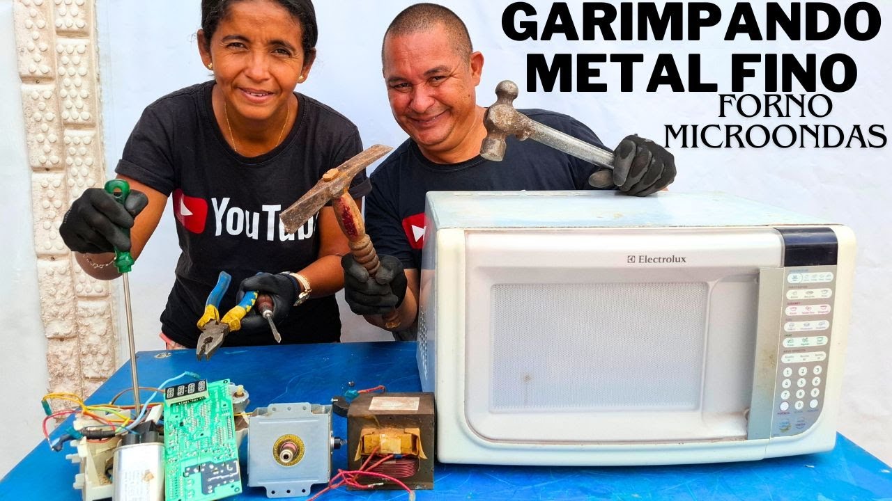 GARIMPANDO METAIS FINOS DE FORNO MICRO-ONDAS