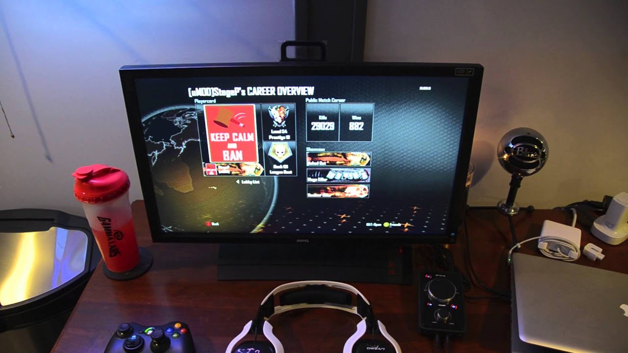 MY MAN CAVE GAMING SETUP + THANKS FOR 100 SUBSCRIBERS!!!