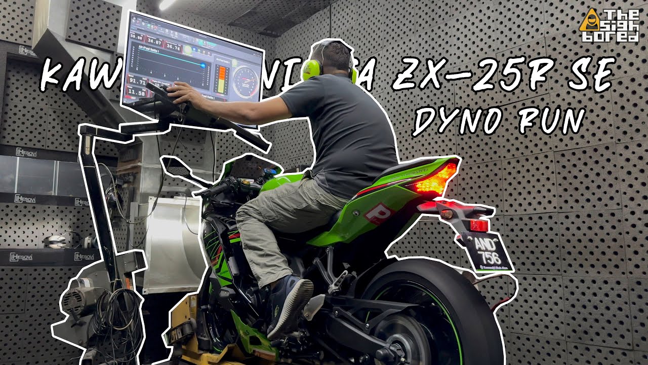 Modenas x Kawasaki Ninja ZX-25R standard factory dyno run #dynojet