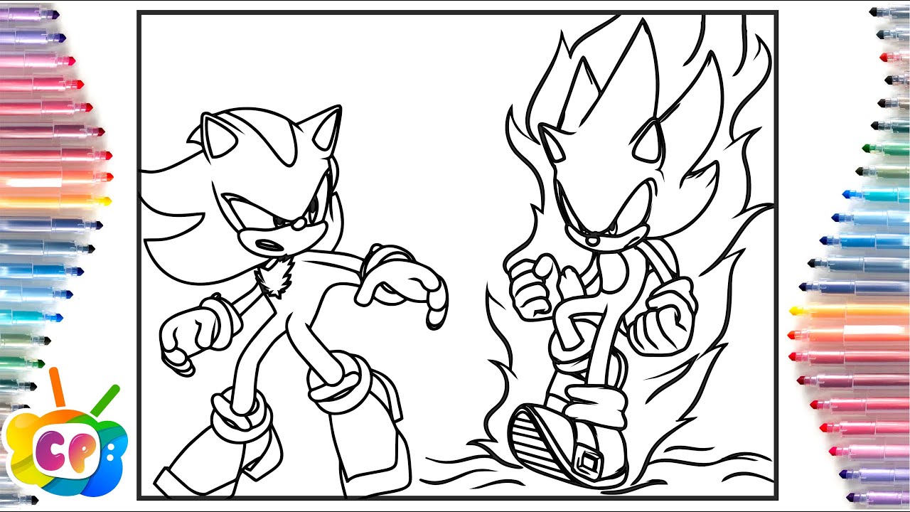 Sonic vs Shadow Coloring Pages/Sonic 3 Predictions/ Cartoon - On&On (feat. Daniel Levi)[NCS Release]