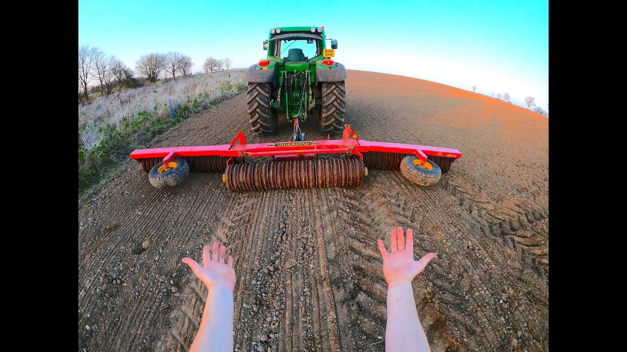 A Day In The Life Of A Farmer Rolling In Spring Barley
