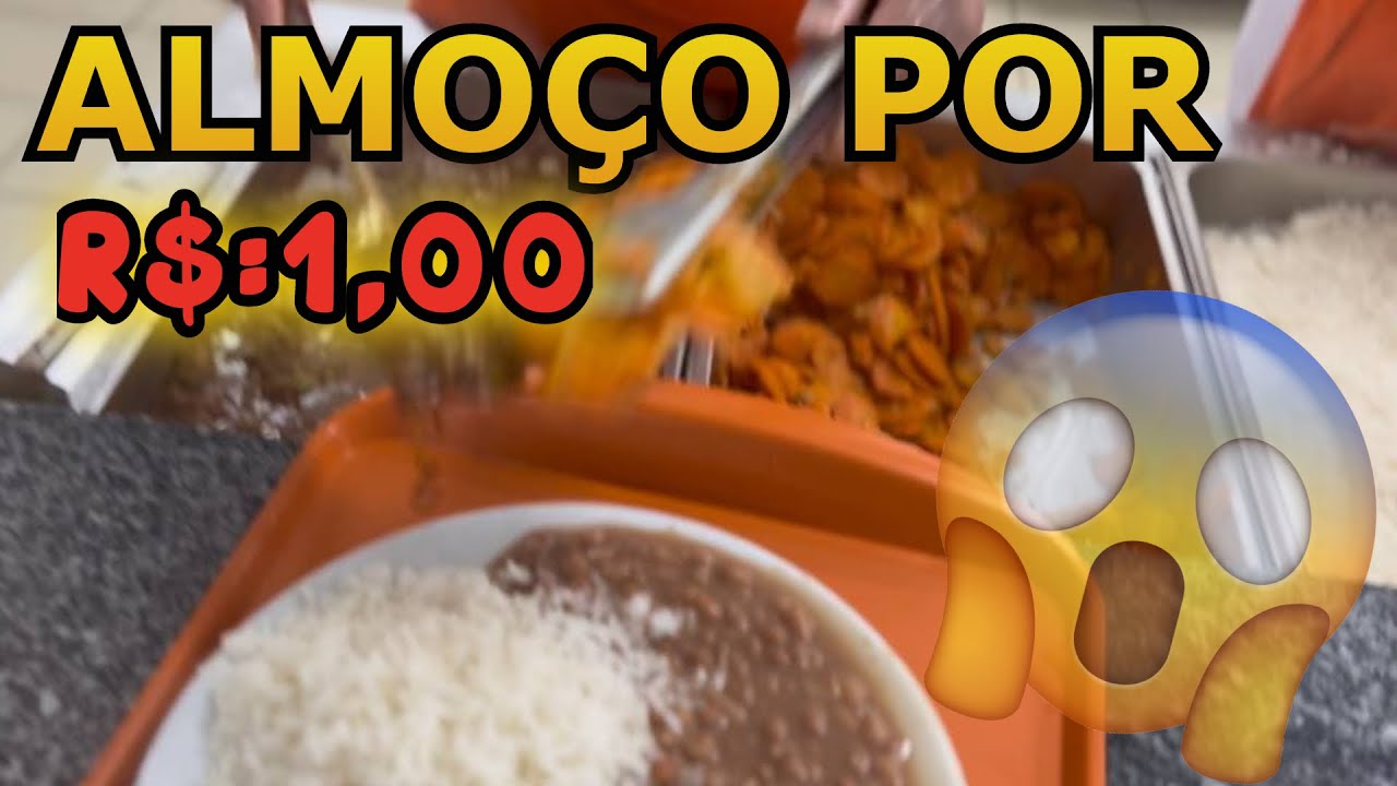ALMOÇO POR 1 REAL - BOM PRATO - vlog - o curioso maneiras - Vlogs - motovlog - ocm