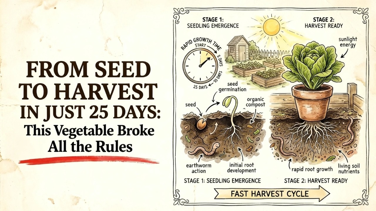 From Seed to Harvest in 25 Days: This Vegetable Breaks All Rules