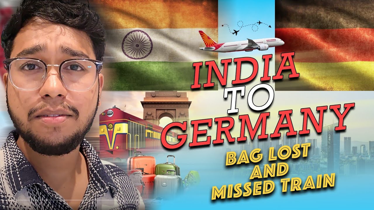 Moving to Germany for Masters 🇩🇪 | LOST MY BAG at Airport 😰 | My India to Germany Journey