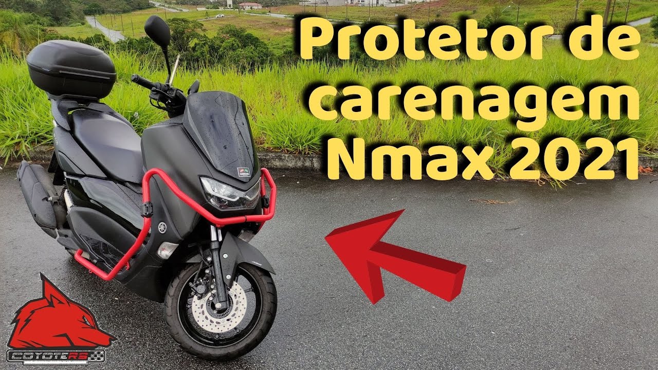 Nmax 2021 com Protetor de carenagem Coyote