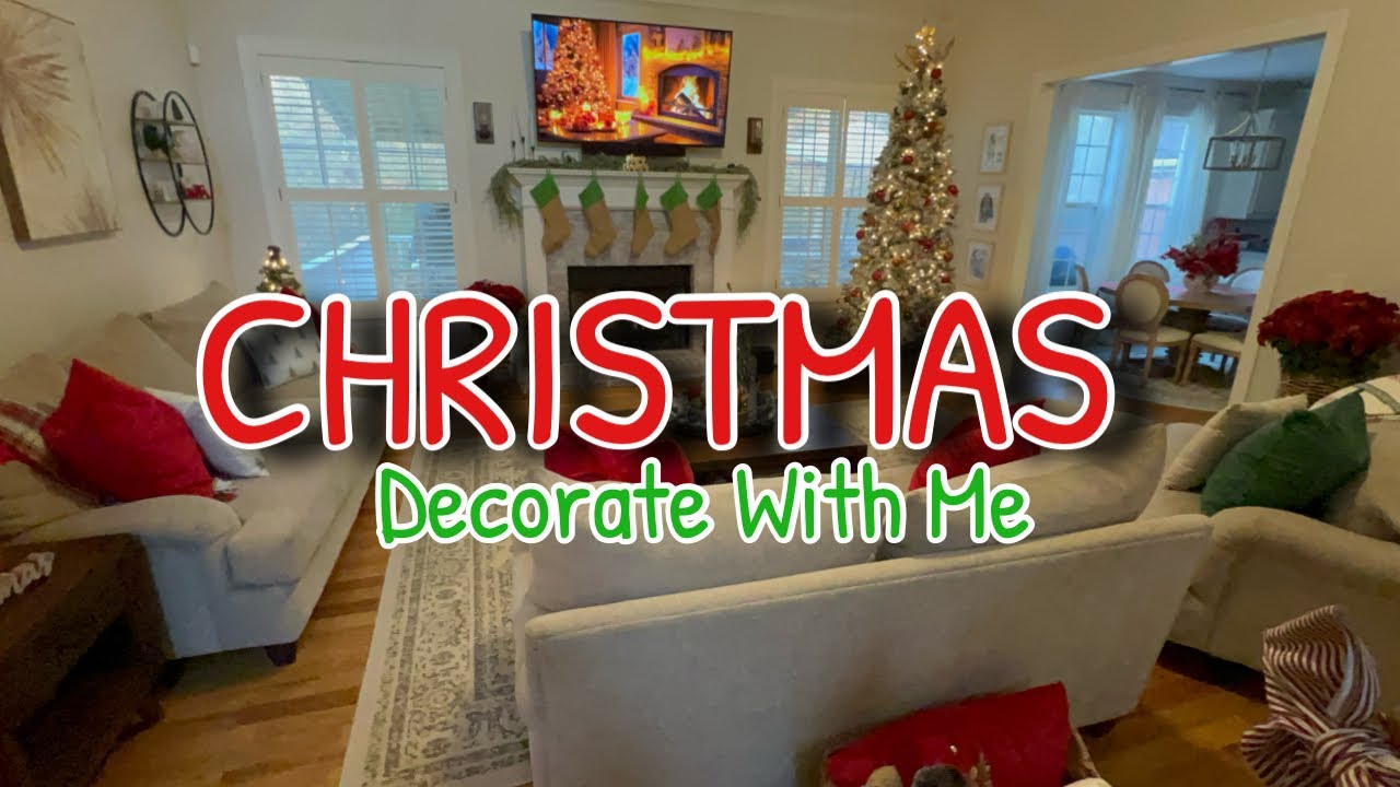 Cozy Christmas Decorating| Traditional Christmas Decor|Living Room Decor #christmasdecor #christmas