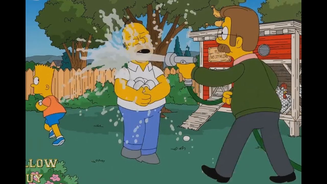 The Simpsons - When You Want To Steal Eggs That Get Caught :))