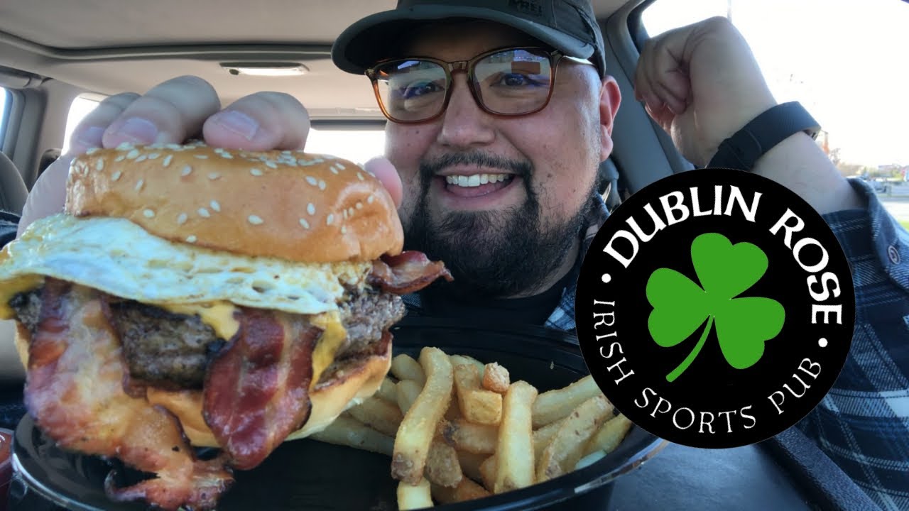 The HOG & HEN Burger 🥓 🍳 Dublin Rose in Seekonk, MA ☘️