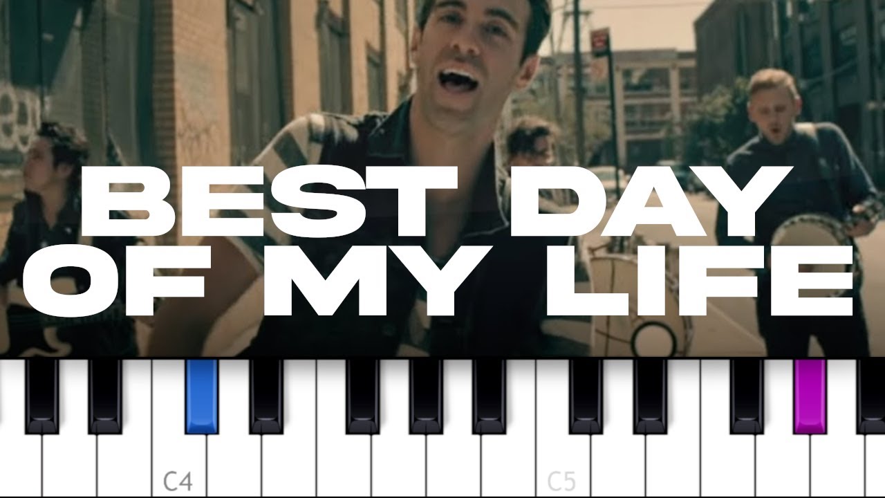 American Authors - Best Day Of My Life (piano tutorial)